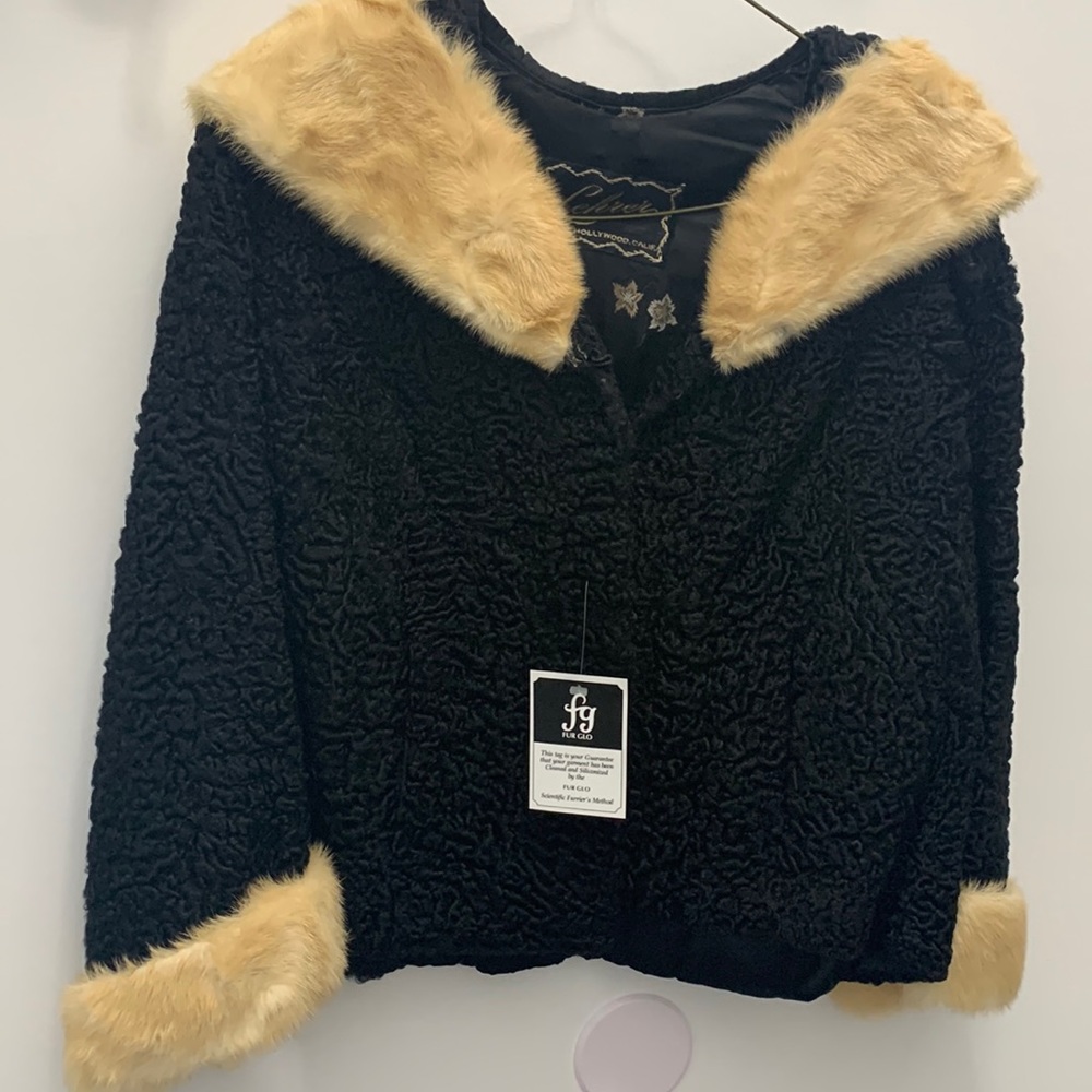Vintage trimmed fur coat